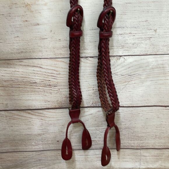 BRAIDED SUSPENDERS IN GENUINE LEATHER‎ - Picture 8 of 8